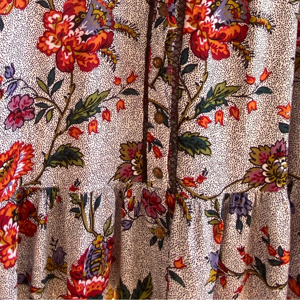 Anthropology Floral Blouse Top Size 14 Women’s New Condition Beautiful - Picture 14 of 15